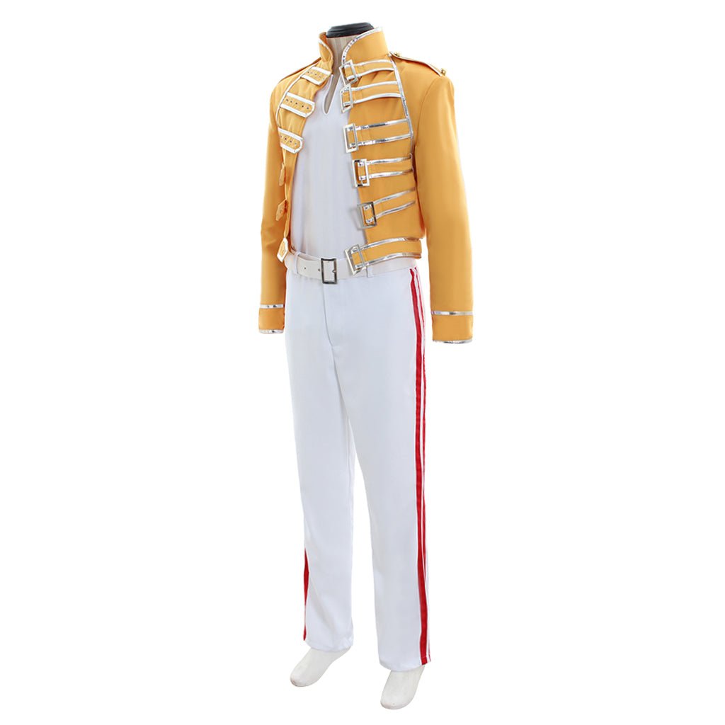 Freddy Cosplay Costume | Iconic Yellow Jacket, White Coat, and Pants Outfit for Halloween & Carnival - Coscosmos
