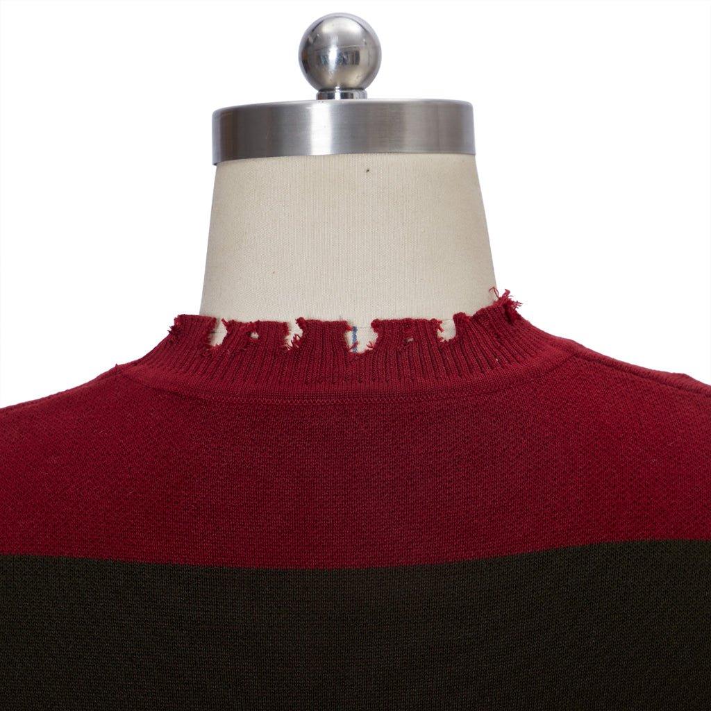 Freddy Krueger Cosplay Sweater | Nightmare Street Movie Red Striped Knit Shirt | Unisex Casual Knitted Sweater for Men & Women - Coscosmos