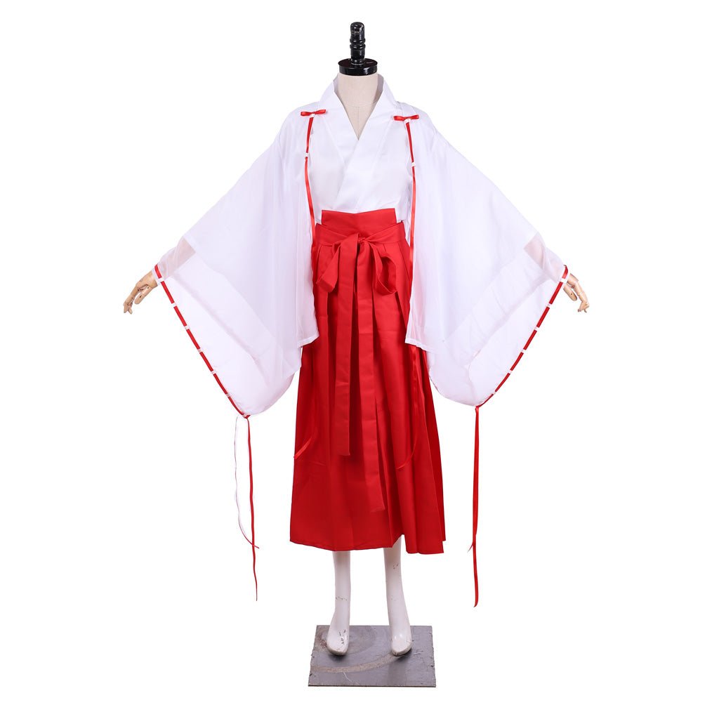 Full set of Inuyasha Kikyo Cosplay Kimono Costume - Coscosmos