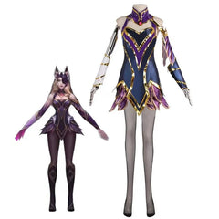 Game LOL Ahri Cosplay Costume Sexy Women Uniforms Halloween Carnival Suit - Coscosmos