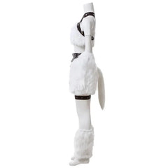 Halloweez Kitty Cat Katarina Cosplay Costume - White Battle Suit for Women's Halloween Party - Halloweez