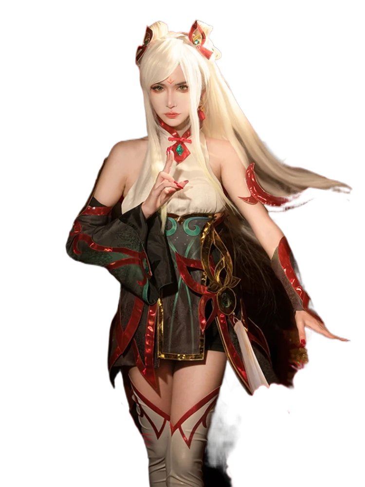 Halloweez Irelia Mythmaker Cosplay Costume Women's New Year Red Dress Halloween Outfit - Halloweez