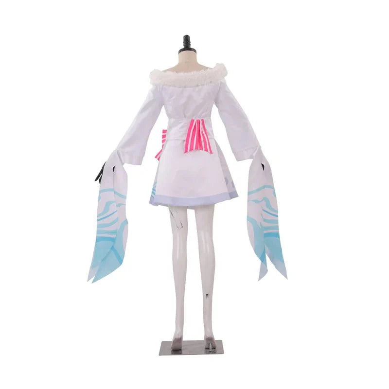 Game LOL Spirit Blossom Ahri Super Transform Cosplay Costume Adult White Suit Dress Custom Made - Coscosmos