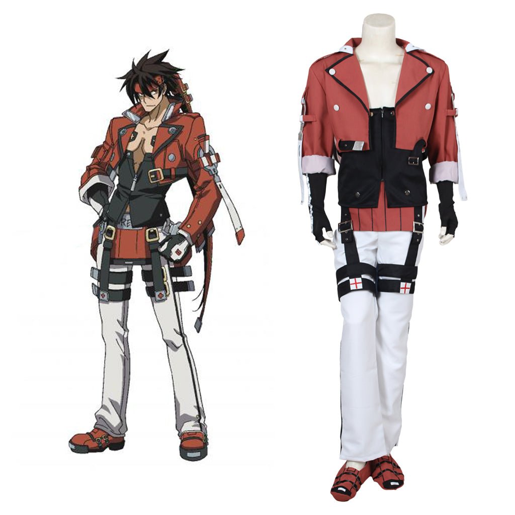 Halloweez Guilty Gear Xrd Sol Badguy Cosplay Costume – Premium Anime Outfit - Halloweez