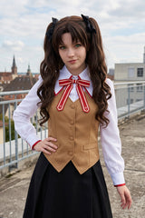 Fate/stay Night Sakura Matou Rin Tohsaka School Uniform Cosplay Costume - Halloweez