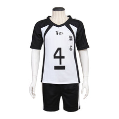 Haikyuu!! Bokuto Kotaro Cosplay Costume Fukurodani Academy Volleyball Black White Uniform - Coscosmos