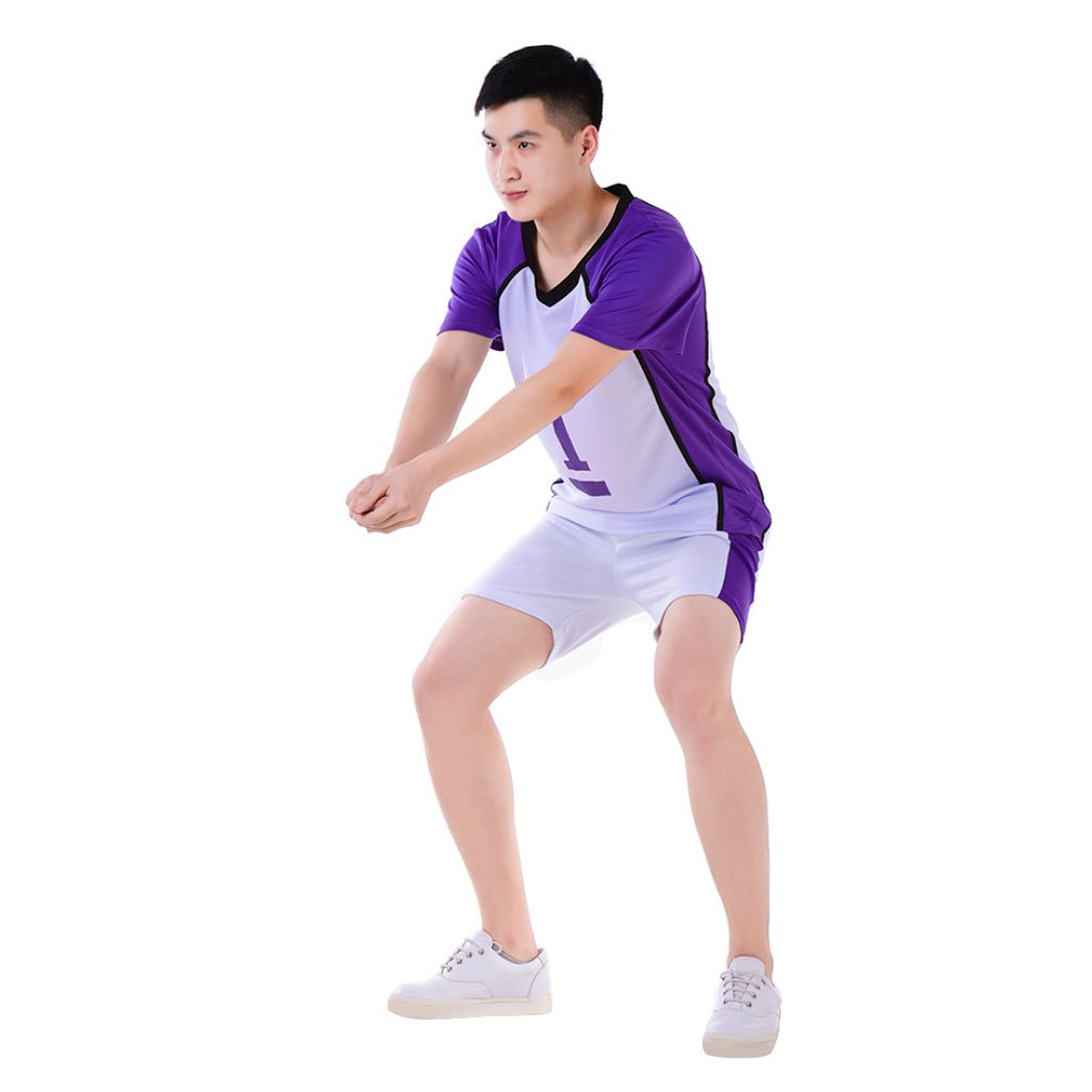 Haikyuu!! Shiratorizawa Academy Wakatoshi Ushijima Cosplay Costume - Coscosmos