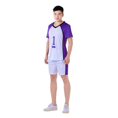 Haikyuu!! Shiratorizawa Academy Wakatoshi Ushijima Cosplay Costume - Coscosmos