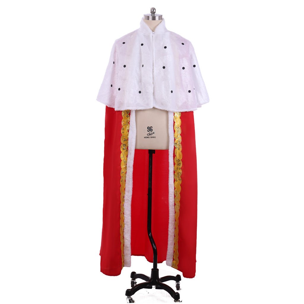 Hamilton King George III Medieval Luxury Cloak - Royal Men’s Cosplay Cape for Halloween & Carnival | Coscomos - Coscosmos