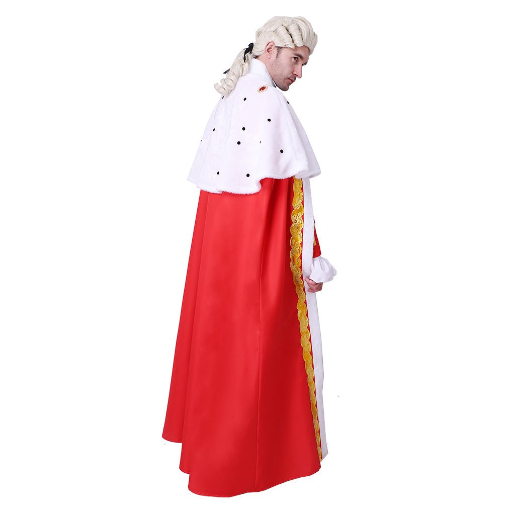 Hamilton King George III Robe Cosplay Costume – Regal King’s Outfit with Cloak | Coscomos Medieval Series - Coscosmos