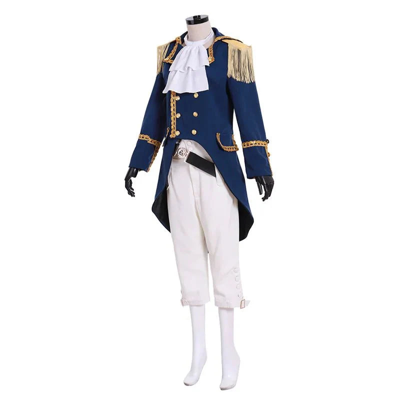 Hamilton Marquis de Lafayette Cosplay Jacket - Gothic Aristocrat Tuxedo & Colonial Uniform Suit - Coscosmos