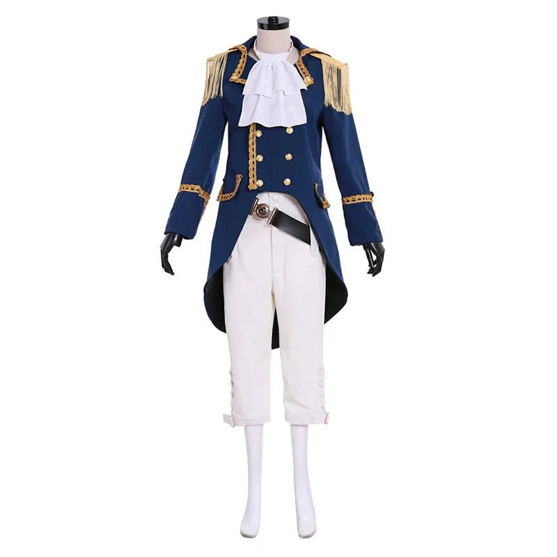 Hamilton Marquis de Lafayette Cosplay Jacket - Gothic Aristocrat Tuxedo & Colonial Uniform Suit - Coscosmos