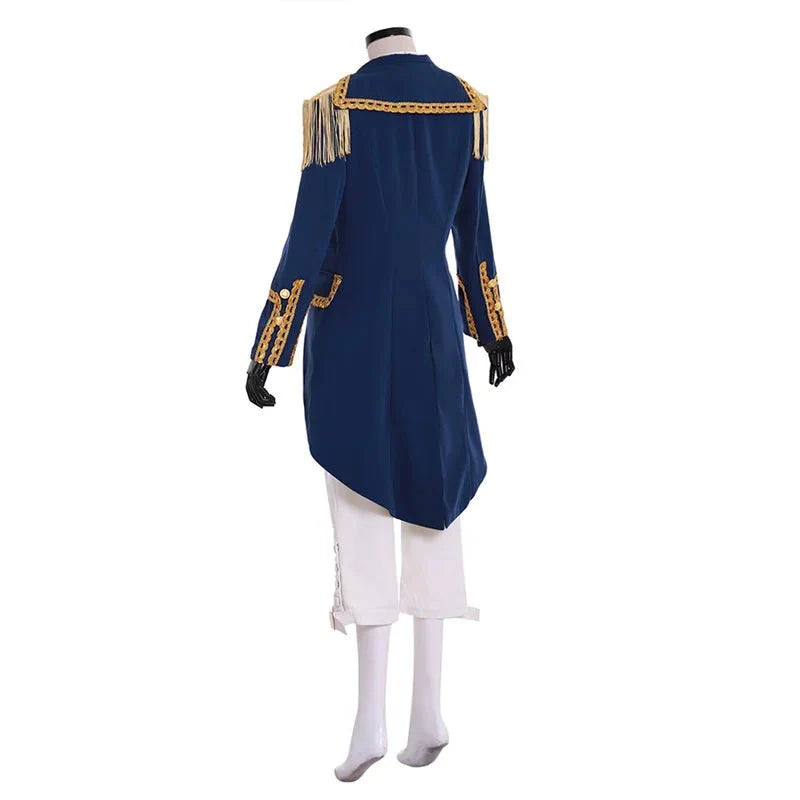 Hamilton Marquis de Lafayette Cosplay Jacket - Gothic Aristocrat Tuxedo & Colonial Uniform Suit - Coscosmos