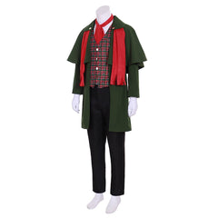 Holiday Caroler Costume Men’s Dickens Victorian Gentleman Christmas Carol Yuletide Costume Outfit - Coscosmos