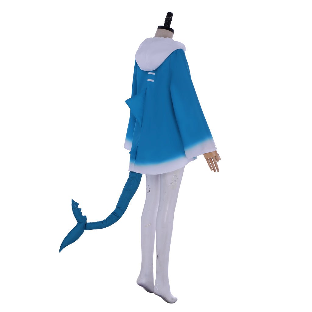 Halloweez Gawr Gura Shark Hoodie Cosplay Costume - Halloweez