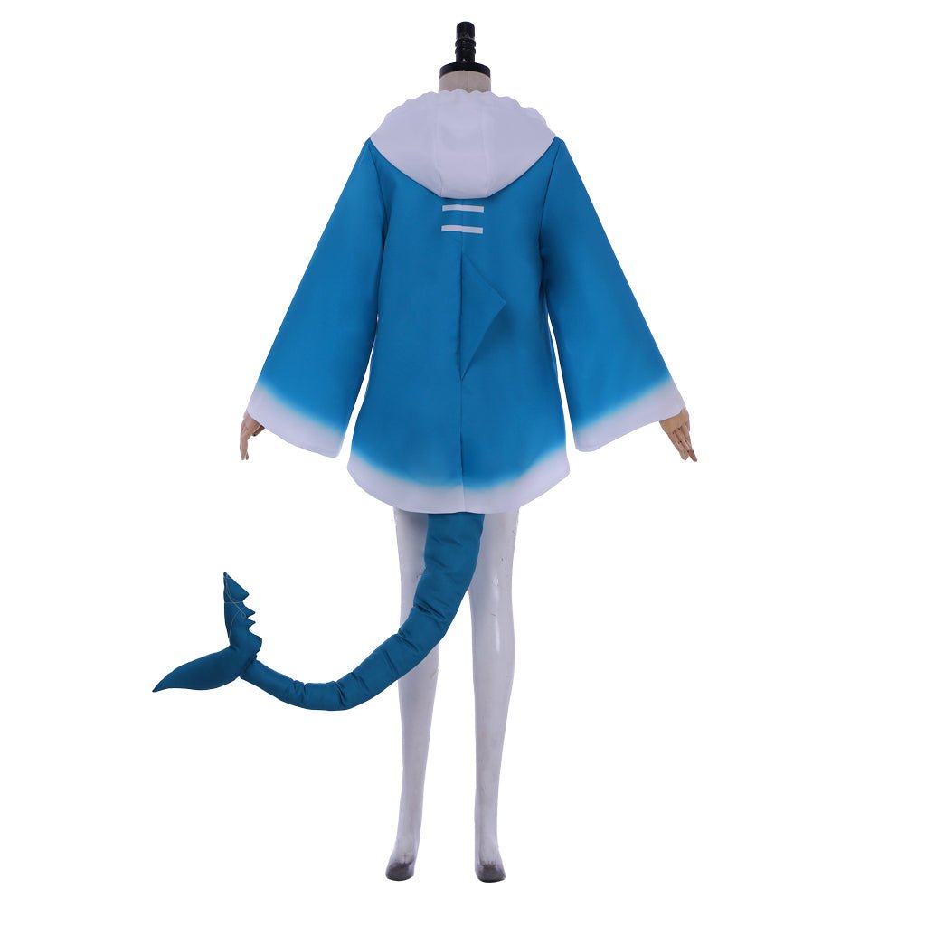 Halloweez Gawr Gura Shark Hoodie Cosplay Costume - Halloweez