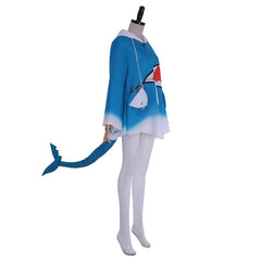 Halloweez Gawr Gura Shark Hoodie Cosplay Costume - Halloweez
