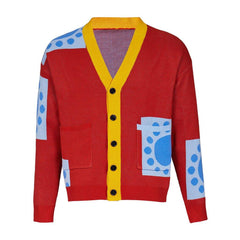 Hot Anime Wano Country Luffy Cosplay Sweater | Anime Cardigan for Adults | Halloween Cosplay Coat - Coscosmos