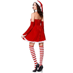 Stylish Halloweez Christmas Dress and Hat Set - Sexy Festive Clothing for Women - Halloweez