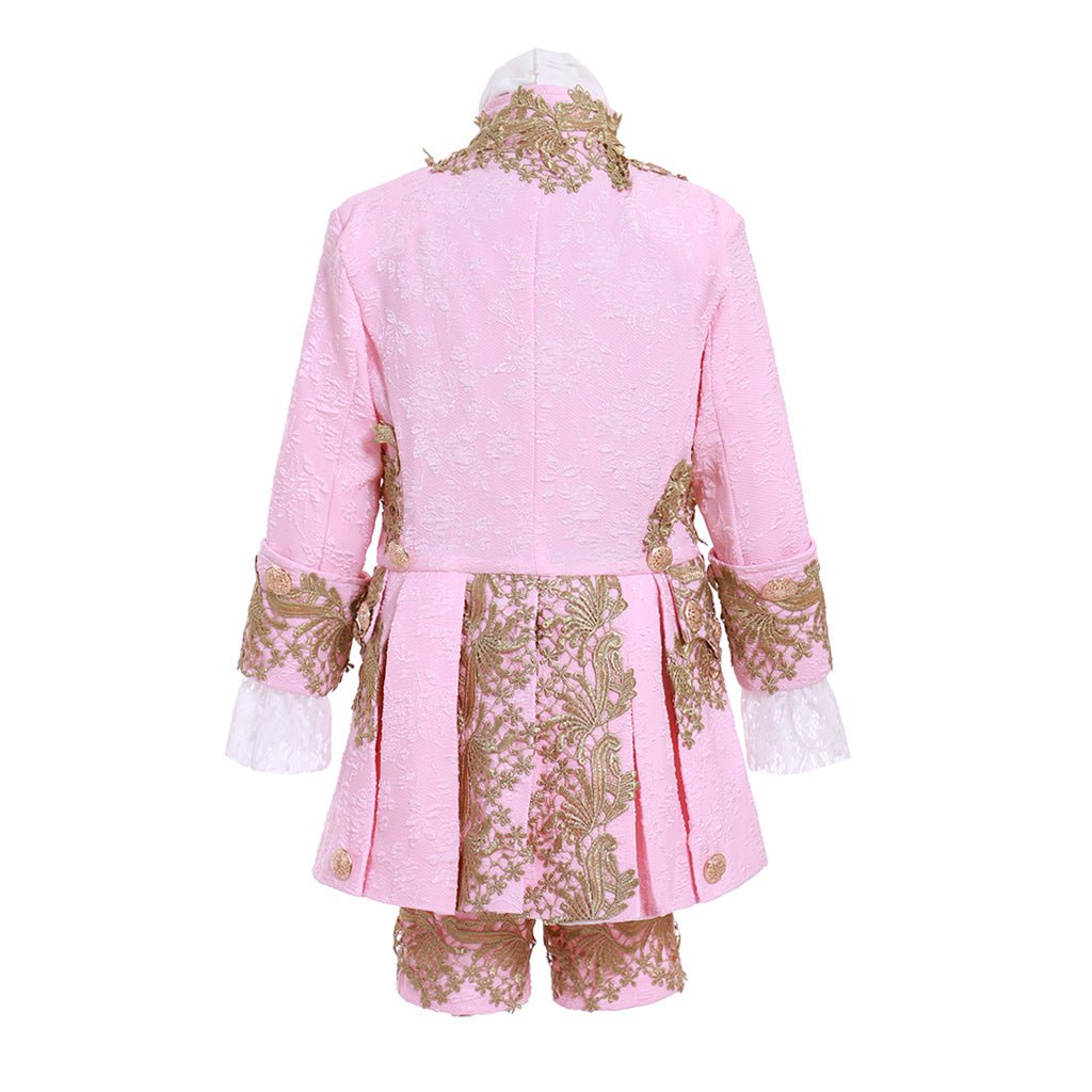 Kids Victorian Rococo Court Costume - Pink Medieval Fancy Dress | Coscomos Custom Fit - Coscosmos