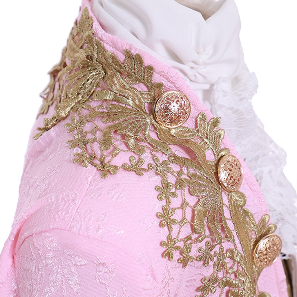 Kids Victorian Rococo Court Costume - Pink Medieval Fancy Dress | Coscomos Custom Fit - Coscosmos