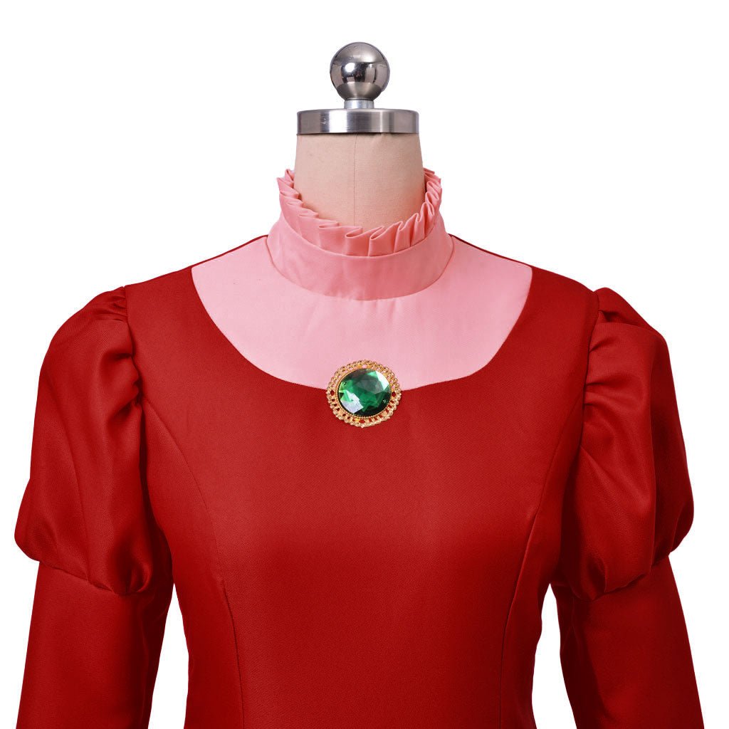 Lady Tremaine Cosplay Costume | Red Queen Dress for Women | Adult Halloween & Disney Series Gown - Coscosmos