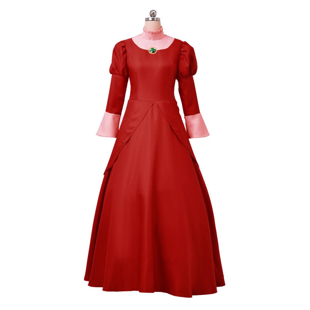 Lady Tremaine Cosplay Costume | Red Queen Dress for Women | Adult Halloween & Disney Series Gown - Coscosmos