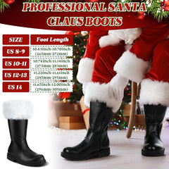 Halloweez Festive Santa Claus Boots - Perfect for Christmas Parties and Cosplay - Halloweez
