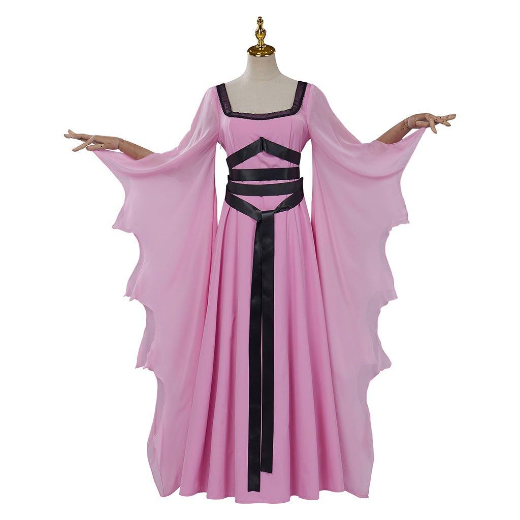 Halloweez Victorian Gothic Witch Dress | Lily Munster Cosplay Costume | Elegant Vampire Robe for Women - Halloweez