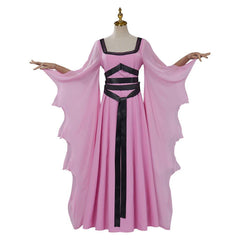 Halloweez Victorian Gothic Witch Dress | Lily Munster Cosplay Costume | Elegant Vampire Robe for Women - Halloweez
