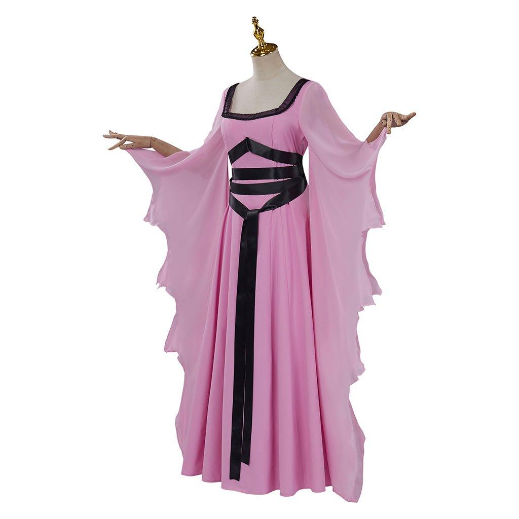 Halloweez Victorian Gothic Witch Dress | Lily Munster Cosplay Costume | Elegant Vampire Robe for Women - Halloweez