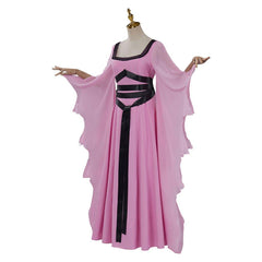 Halloweez Victorian Gothic Witch Dress | Lily Munster Cosplay Costume | Elegant Vampire Robe for Women - Halloweez