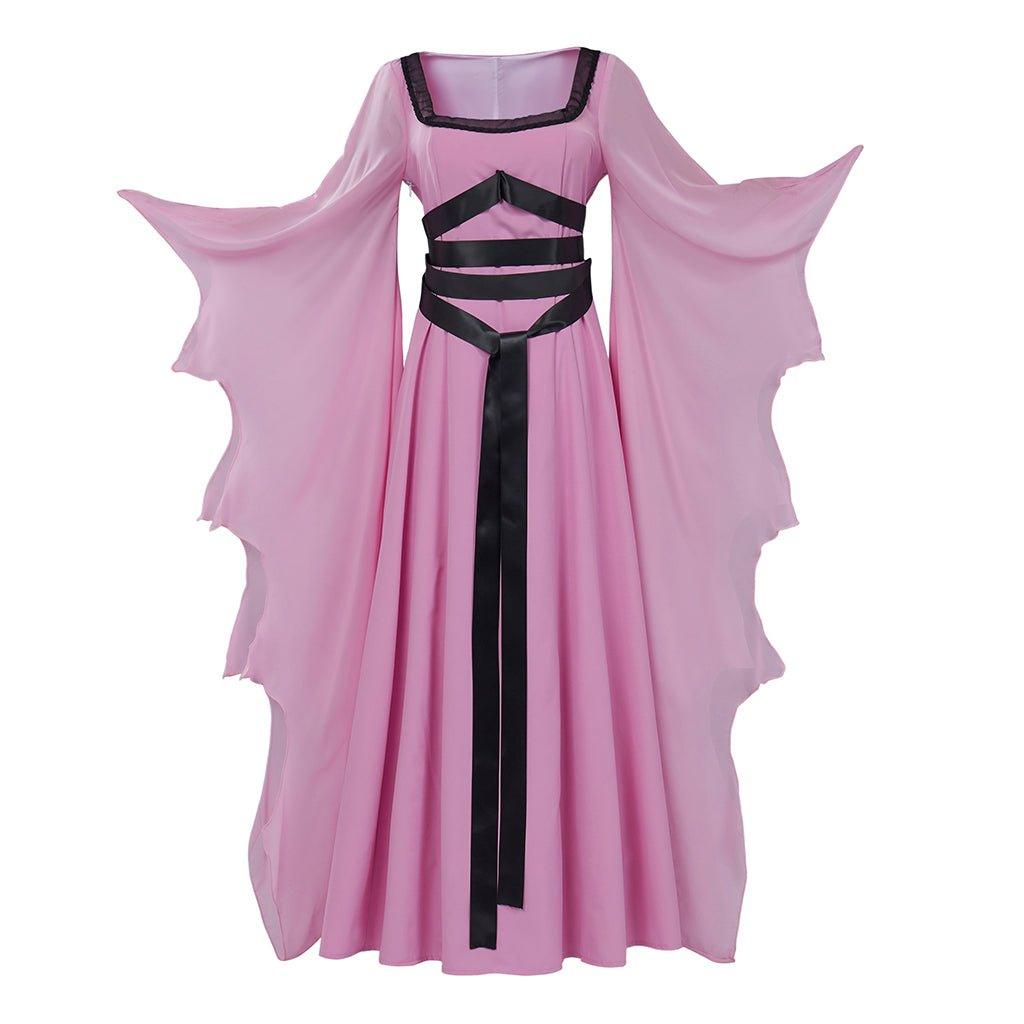 Halloweez Victorian Gothic Witch Dress | Lily Munster Cosplay Costume | Elegant Vampire Robe for Women - Halloweez