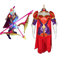 Halloweez Ashe Cosplay Costume - Women's Sexy Dress Uniform for Halloween Carnival - Halloweez