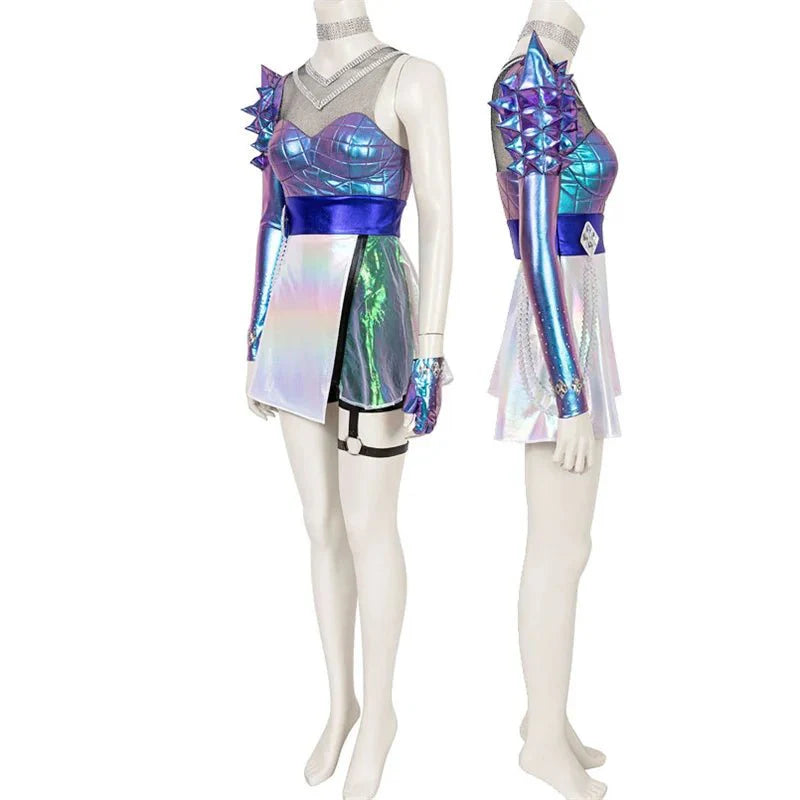 Halloweez K/DA 2020 S10 Finals Ahri Cosplay Costume for Halloween and Stage Performance - Halloweez