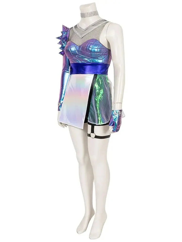 Halloweez K/DA 2020 S10 Finals Ahri Cosplay Costume for Halloween and Stage Performance - Halloweez