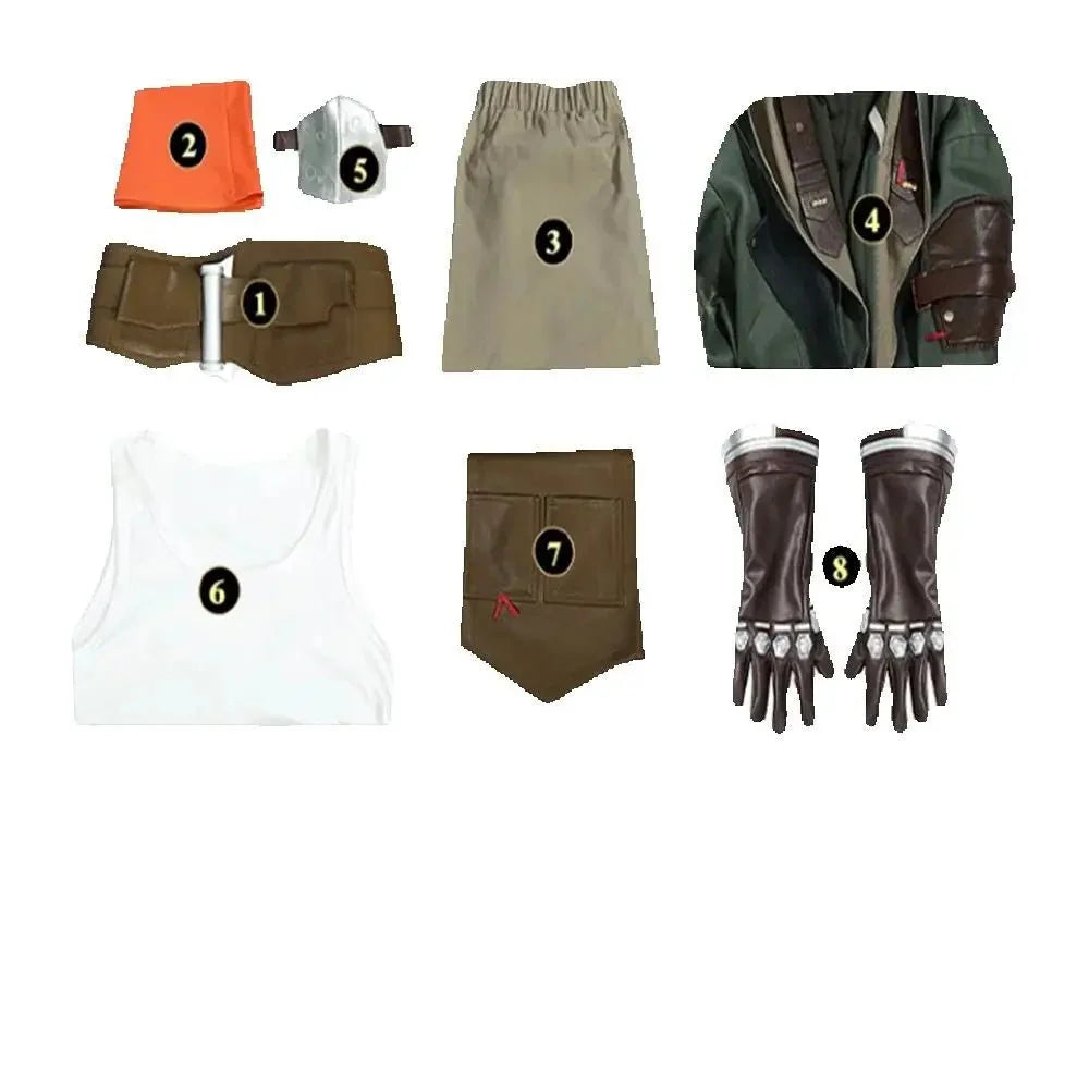 Halloweez Ekko Arcane Cosplay Costume Men's Battle Uniform Full Set for Halloween Carnival Party - Halloweez