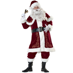 Large Size, Men's, Halloweez Christmas Clothing Set, Printed Santa Clothing - Halloweez