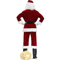 Men's Halloweez Santa Claus Costume, Large Adult Christmas Cosplay Outfit for Stage Performance - Halloweez