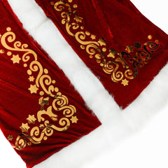 Elegant Plus Size Printed Santa Clothing for Men's Christmas Celebration - Halloweez