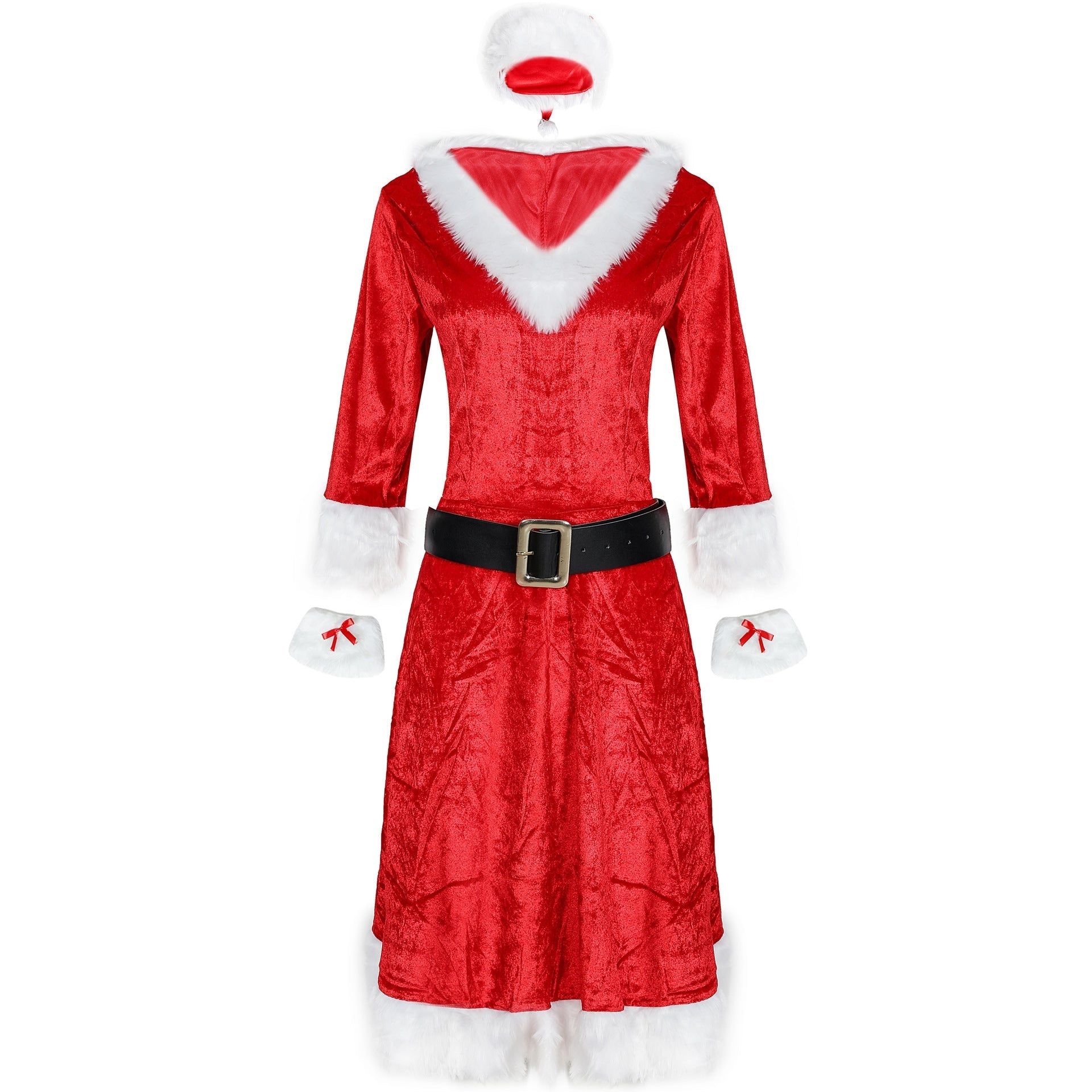 Women's Christmas Queen Costume - Large Size Sexy Cosplay Dance Performance Outfit - Halloweez