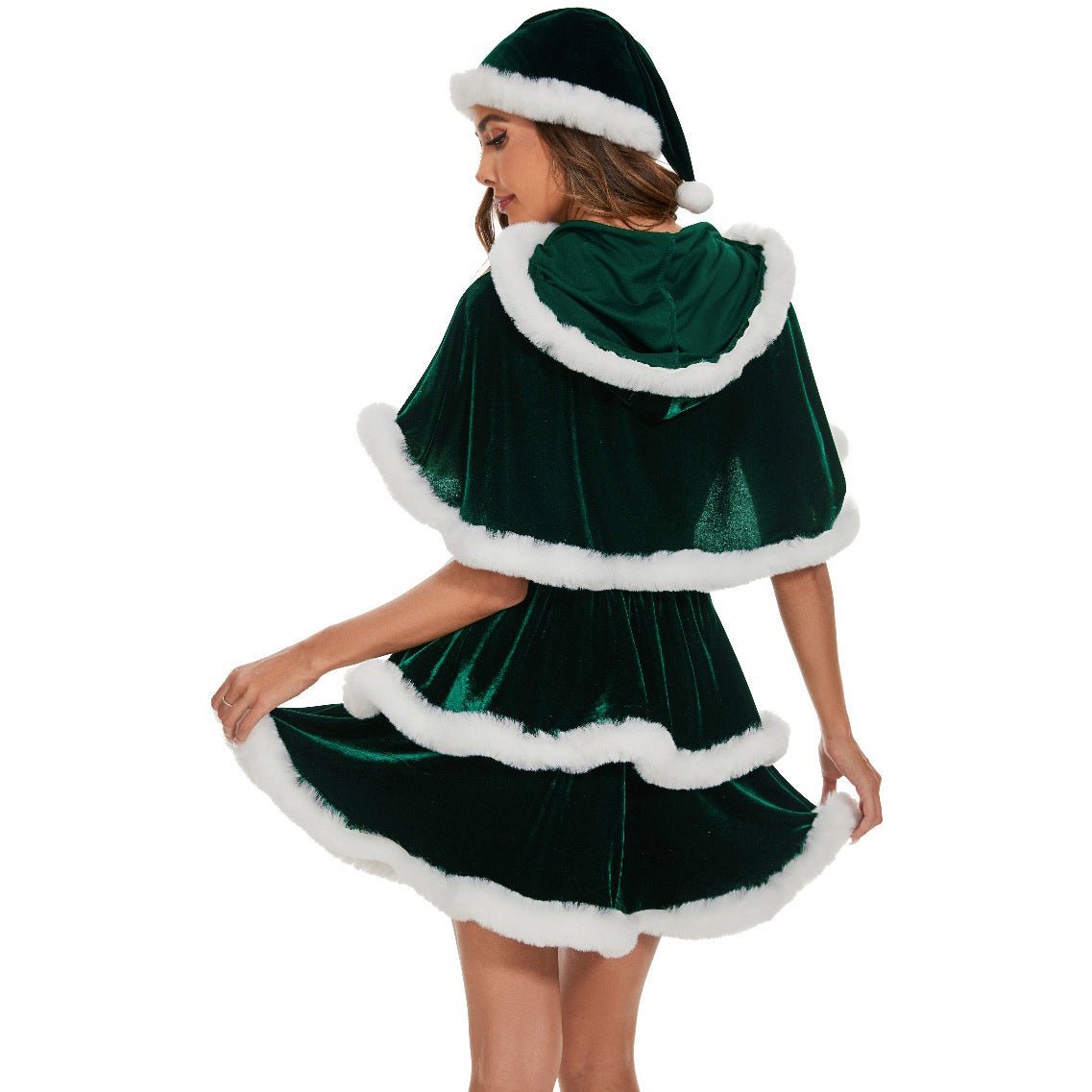 Halloweez Christmas Clothing, Festive Girls Party Outfit, New Girls Play Uniform for Christmas Celebration - Halloweez