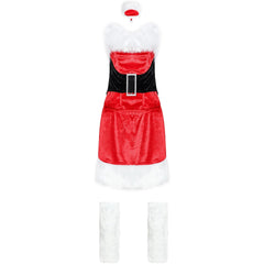Stunning Large Size, Split, One-piece Halloweez Sexy Christmas Costume for Parties and Cosplay - Halloweez
