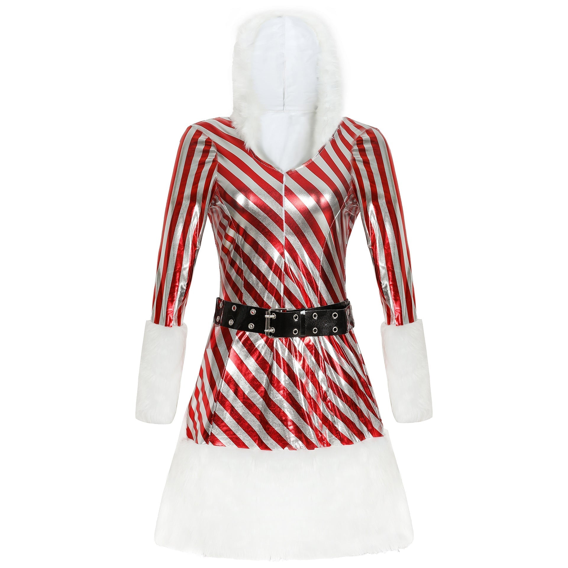 Stylish Halloweez Christmas Costume - Long Sleeve Striped Dance Party Outfit - Halloweez