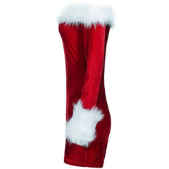 Elegant Long Sleeve Christmas Dress by Halloweez - Perfect for Holiday Performances and Parties - Halloweez