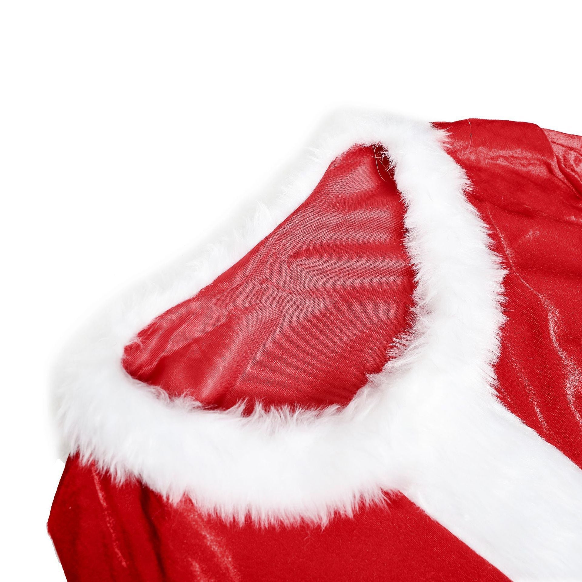 Halloweez Long-Haired Santa Claus Clothing Set - Authentic Christmas Outfit - Halloweez