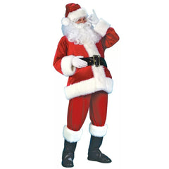 Halloweez Long-Haired Santa Claus Clothing Set - Authentic Christmas Outfit - Halloweez