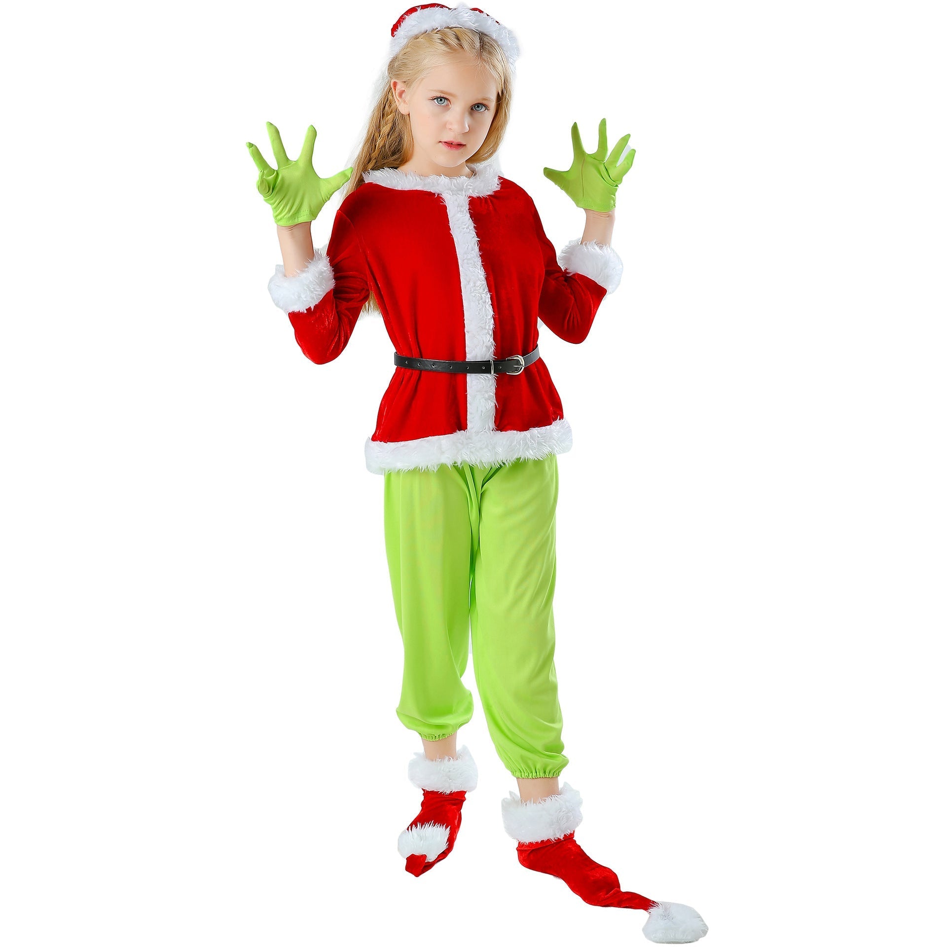 Halloweez Green Grinch and Santa Claus Cosplay Christmas Costume - Halloweez