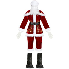 Men's Halloweez Christmas Clothing, Festive Santa Claus Outfit, Unique Printed Holiday Wear Set - Halloweez
