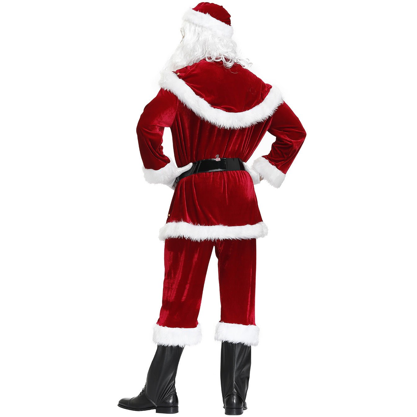 Men's Halloweez Christmas Clothing, Festive Santa Claus Outfit, Unique Printed Holiday Wear Set - Halloweez